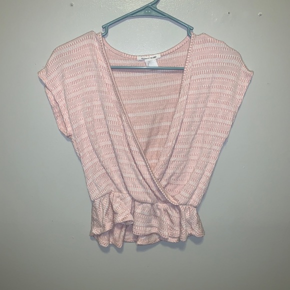Pink and white slip crop top - Picture 2 of 3